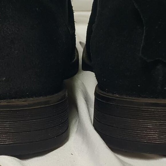 MENS ENZO CHELSEA BLACK SUEDE BOOTS SIZE 10